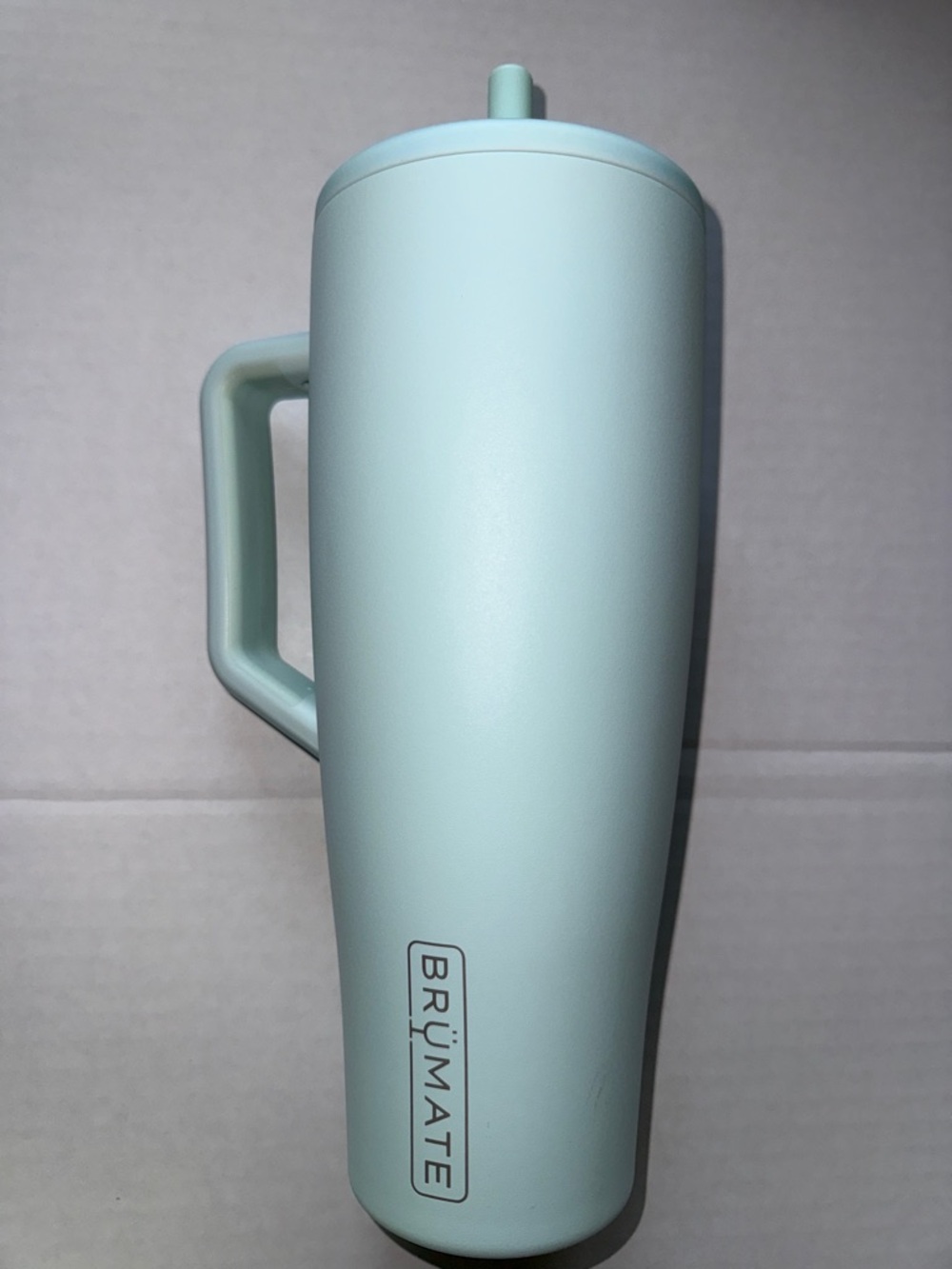 BrüMate Blue Agave Insulated Travel Mug with Handle - Spill-Resistant